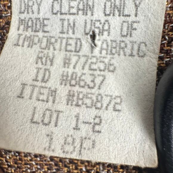 Vintage 1980 Brownstone Studio NY Shift Dress Velvet Collar Size 18P Lagenlook - Picture 7 of 10